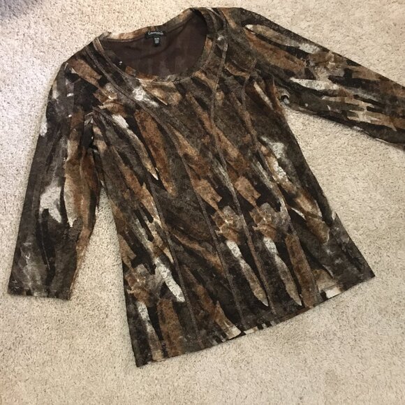 Vintage Conrad C Collection Retro Floral Lace + Mesh Top - Picture 11 of 16